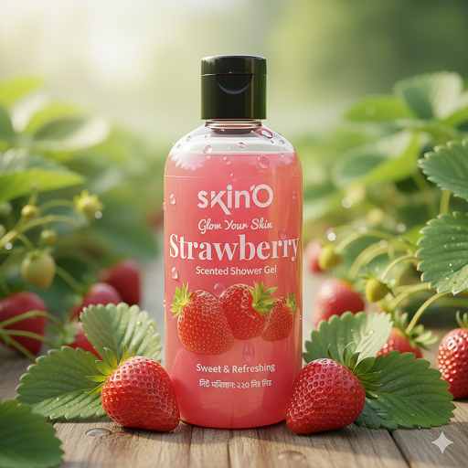 SKINO STRAWBERRY SCENTED SHOWER GEL 220ML